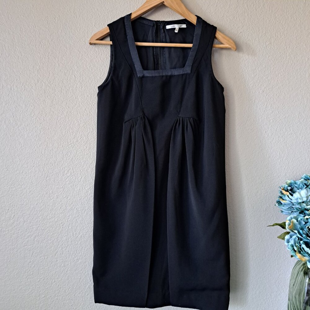 Tony Cohen 90s Vintage LBD Sleeveless Black Square Neck Dress 2